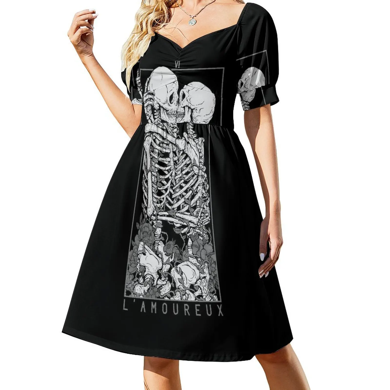 thumbnail image 1 of Vestido de manga corta para amantes Vestidos de gala elegantes y chic vestidos de noche para bodas vestido para mujer, 1 of 7