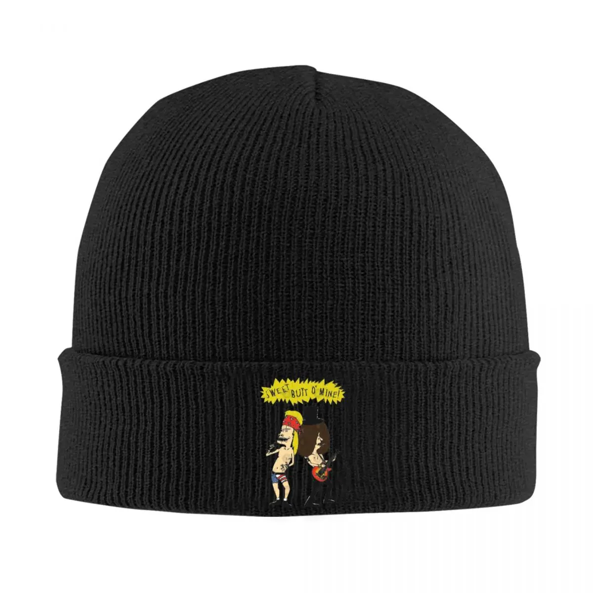 

Sweet Butt Mine Knit Cuff Beanie For Men Women Beavis and Butthead Winter Warm Bonnet Knitted Hat