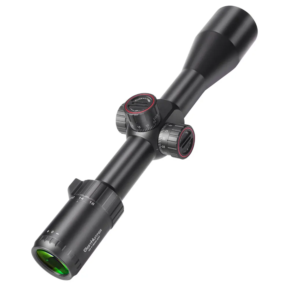 WestHunter HD 4-16X44 SFP Scope Tactical Hunting Riflescope Parallax Wheel Glass Etched Reticle Optical Sights Target Shooting