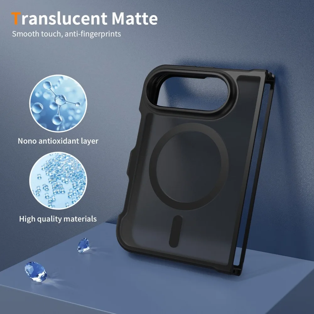 Translucent Magnetic Hard Back Case with Matte Finish