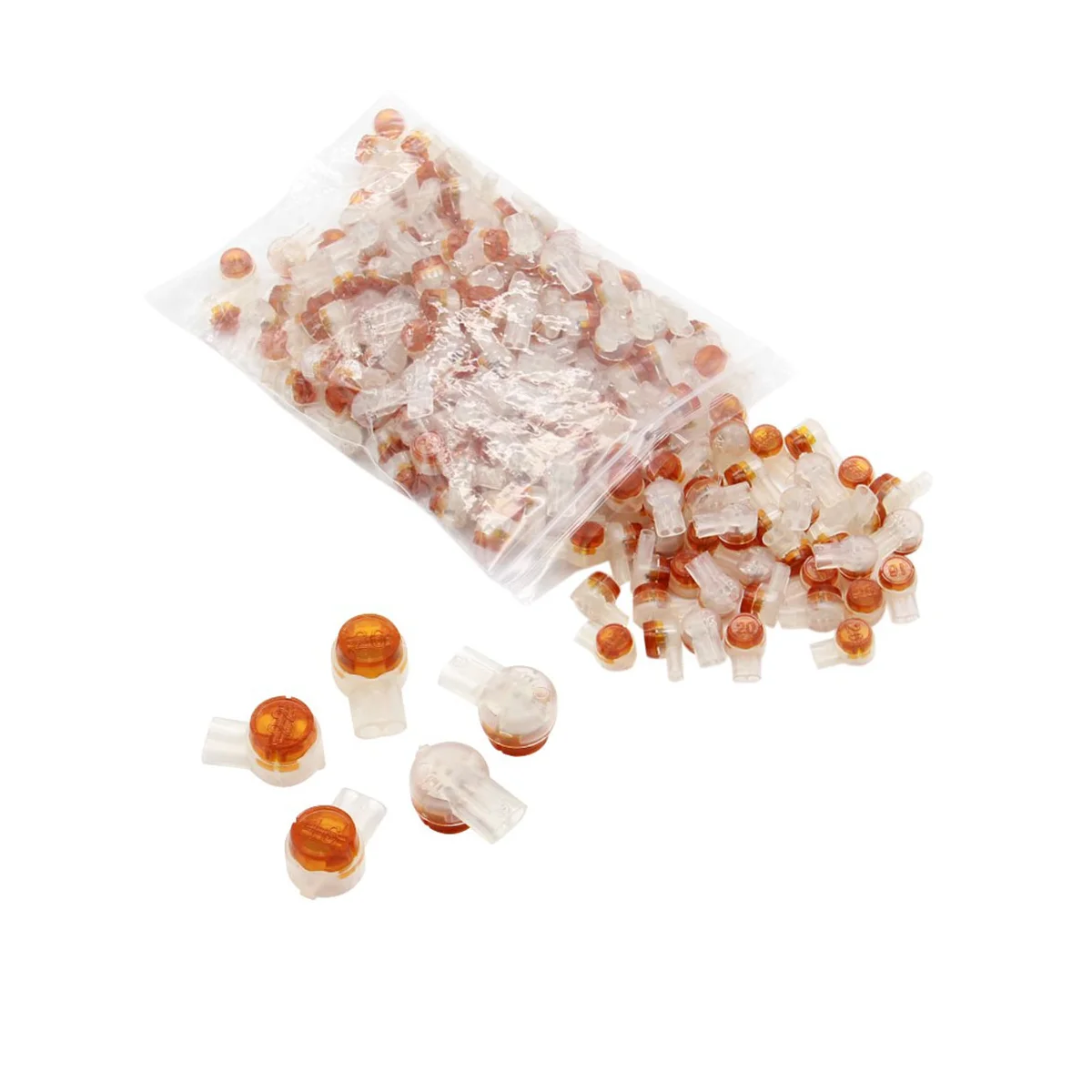 

200Pc Rj45 Connector Crimp Connection Terminals K2 Connector Terminal Waterproof Wiring Ethernet Cable Telephone Cord