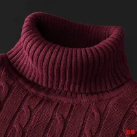 Men's High Collar Knitted Cotton Velvet Thick Warm Innerwear Casual Summer Sweater Comfortable Soft Fabric Made in China