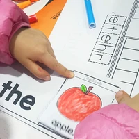 26pages English 26 letter Phonics DIY flip book Early education Material teaching aids learning toys coloring practice worksheet 2