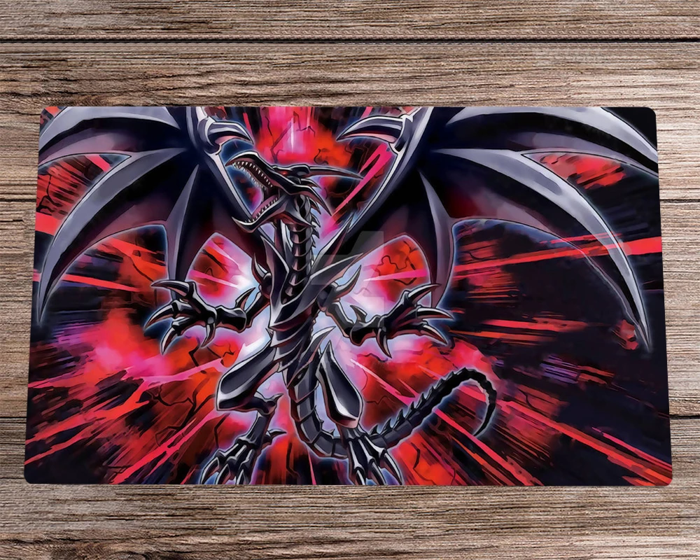 YuGiOh Playmat Red Eyes Black Dragon TCG CCG Mat Trading Card Game Mat Board Game Playmat Desk