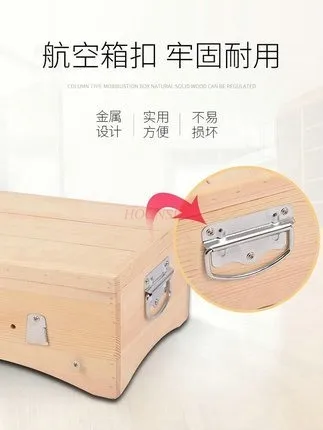 Moxibustion box solid wood moxibustion box palace abdomen cold whole body portable moxibustion household fumigation appliance