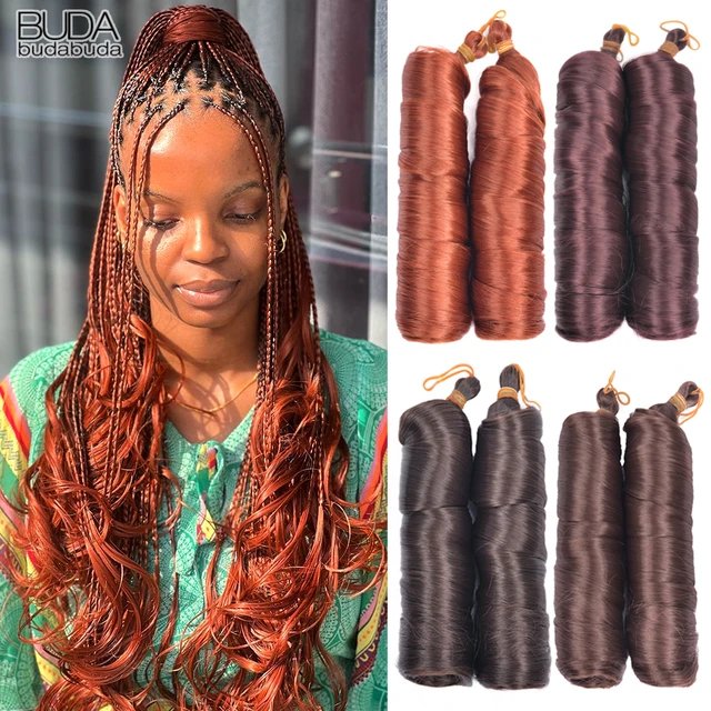 Espiral cachos 24 Polegada extensões de cabelo sintético onda solta crochê  tranças cabelo francês cachos pré esticado trança cabelo para mulher -  AliExpress