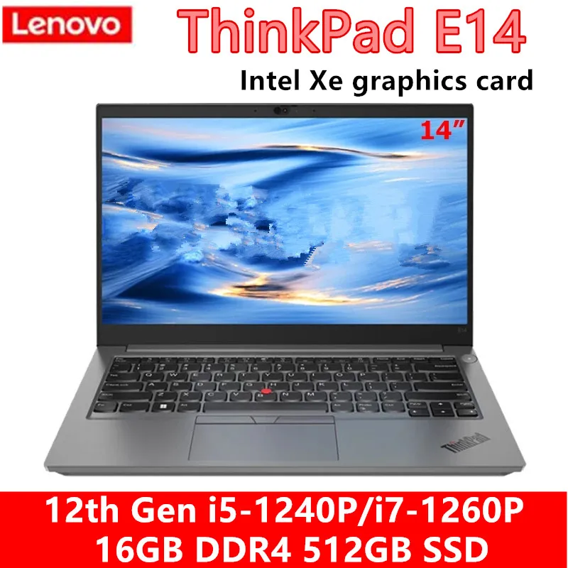 2022 레노버 노트북 씽크패드 E14 12 세대 i5-1240P/i7-1260P 인텔 Xe 16GB 512GB SSD, 14 인치 FHD 100% sRGB 화면, 윈도우 11
