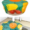 3PC/SET Environmental Organic Cotton Wax Cloth Replace Household Plastic Wrap Reusable and Washable Orange Pattern 3