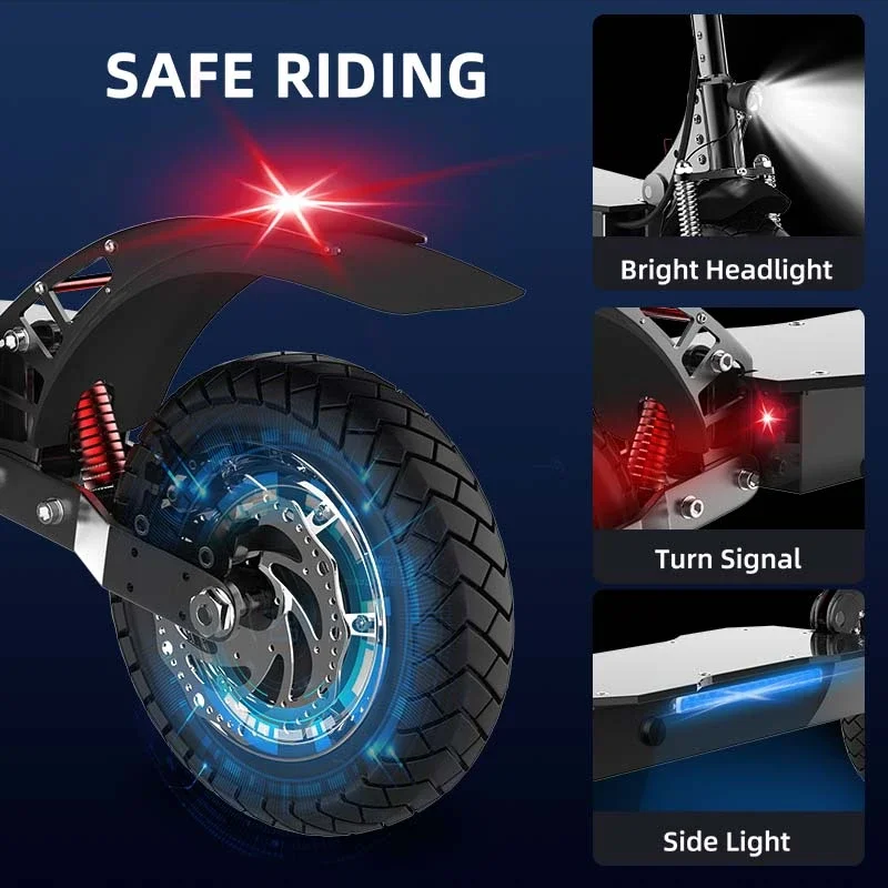 AJOOSOS X750 Electric Scooter Adults 48v 1300w Rear Motor 3 Speed Gear 60km/h 75km электросамокат E Scooter with Alarm Device