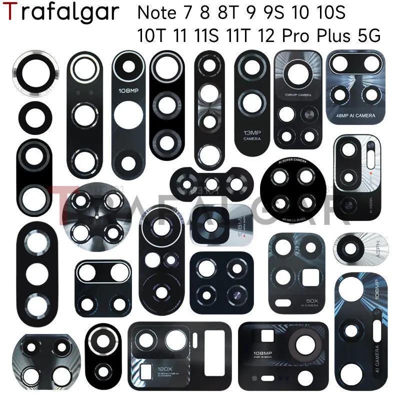 2pcs Rear Back Camera Glass Lens For Xiaomi Redmi Note 8T 9S