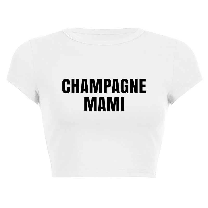 New Women Y2K Gothic T Shirts Hip Hop Fashion Punk Casual Short Sleeve Tees 2000s Girl Aesthetics Cropped Sexy Crop Tops T-shirt 2
