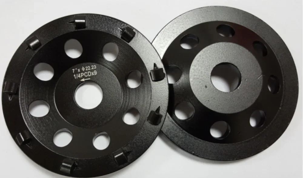 

7" 9*1/4Pcd Quarter Round Pcd Grinding Cup Wheel C/W 9 Segments