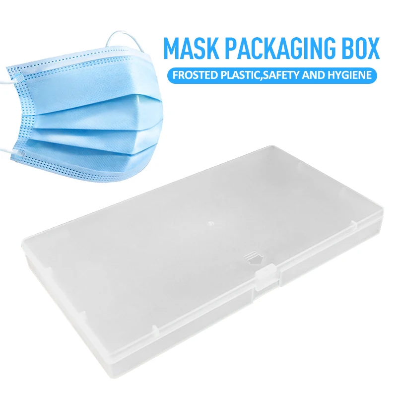 

Frosted Plastic Box Mask Convenience High Quality Moisture-proof Packaging Fashion Portable Storage Box