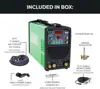 PowerTIG 185DV AC/DC TIG Stick Welder 110/220 Volt Inverter-Based Dual Voltage 185Amp with Pedal Package Green 2