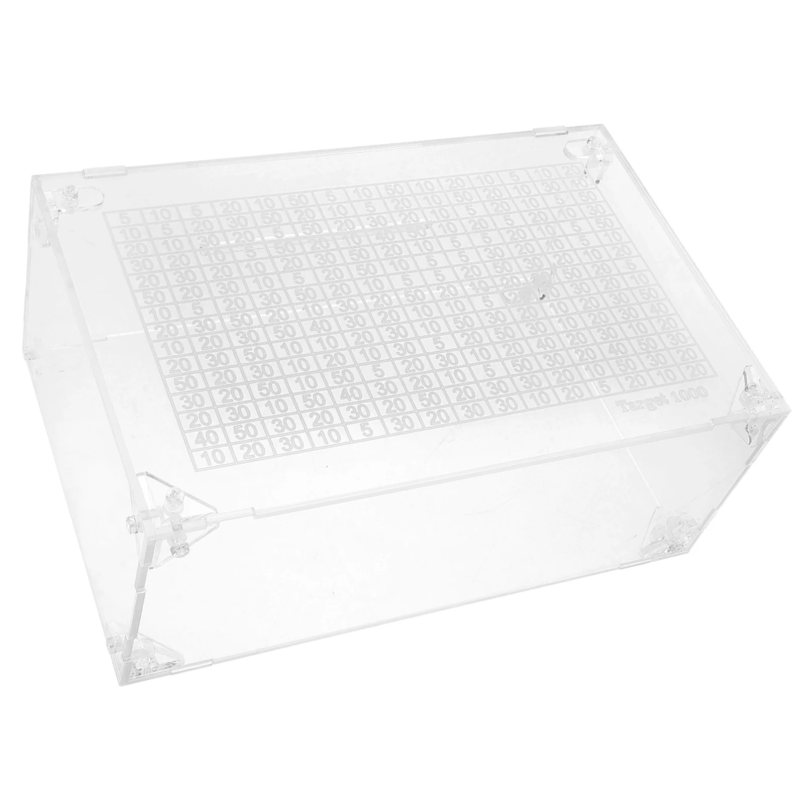 Transparent Piggy Bank for Adults Cash Vault Cashbox Banks Money Saving Acrylic 3