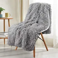 Thickened Fluffy Blanket Warm Spring Bedspread on the bed Stitch plaid sofa cover Double side blankets and throws for Home decor 1