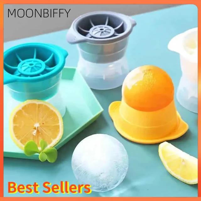 Large Sphere Ice Mold Tray Whiskey Ice Sphere Maker 7.5cm Round Golf Ice  Balls Flexible Silicone Ice Cube Mold Tray Bar - AliExpress