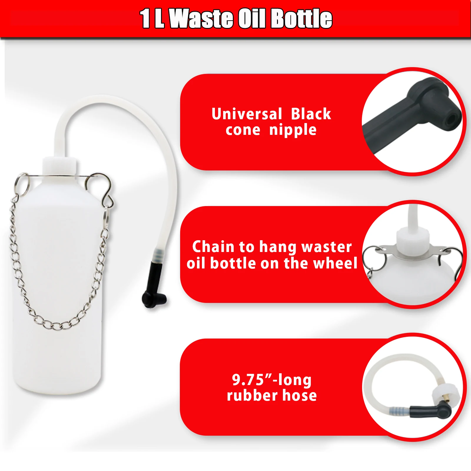 3L Brake Bleeder Kit Brake Bleeder Pump Kit One Man Professional Vacuum Brake Bleeder Kit Suitable for Most European Car Models - Image 5