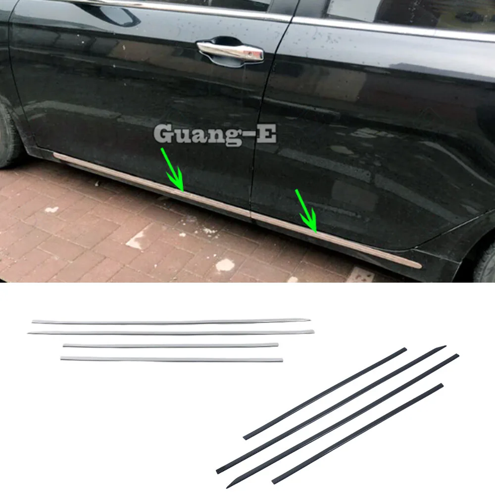 

Side Car Skirt Door Side Line Sill Garnish Body Molding Trim ABS Plastic Auto Exterior Accessories For Honda CRV CR-V 2023 2024