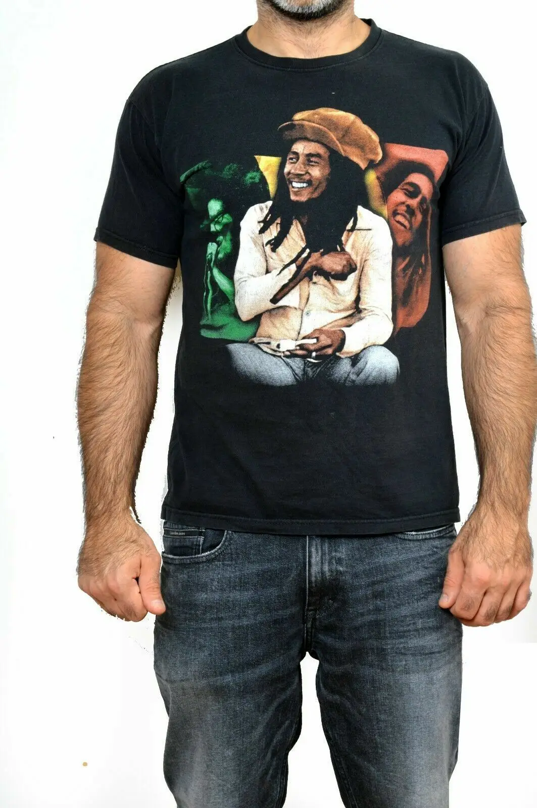 Bob Marley Raggae Legend T Shirt Fruit Of The Loom Vintage Anni '90... M