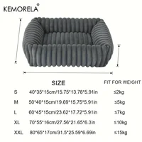 Lit orthopédique en peluche pour chien, matelas avec soutien à haute résilience, lit moelleux pour animaux de compagnie toutes saisons, pour chiens de taille moyenne et grande, pour chambre à coucher 6