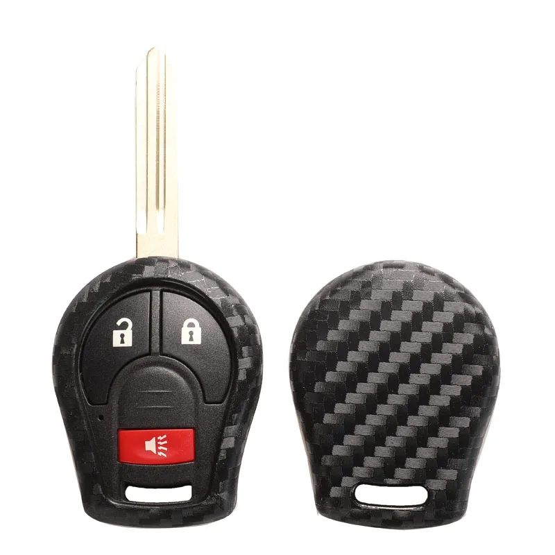 Key Case Cover For Nissan Juke etc Carbon Fiber FOB Remote