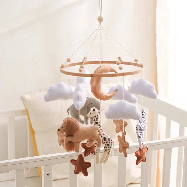 Support De Mobile Pour Lit Bébé - Bras Suspendu Réglable 58 Cm - Compatible Avec La Plupart Des Lits - Matériau ABS Sûr