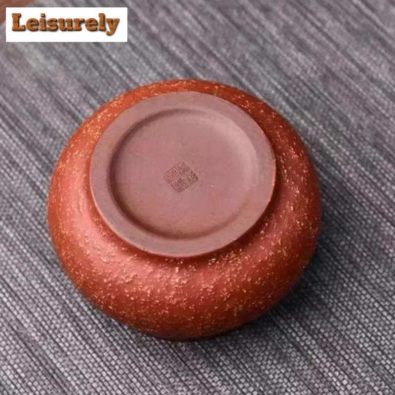 430ml Boutique Yixing Purple Clay Tea Washing Basin Handmade Raw Ore Coarse Sand Clay Tea Residue Barrel Jianshui Ceremony