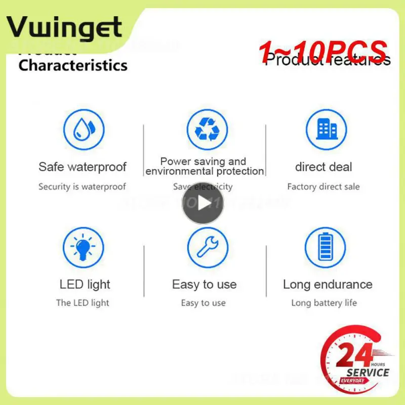 

1~10PCS Night Running Safety Warning Light Charging Flashing Lights Red And Blue Signal Lamp Shoulder Lights Shoulder Clip