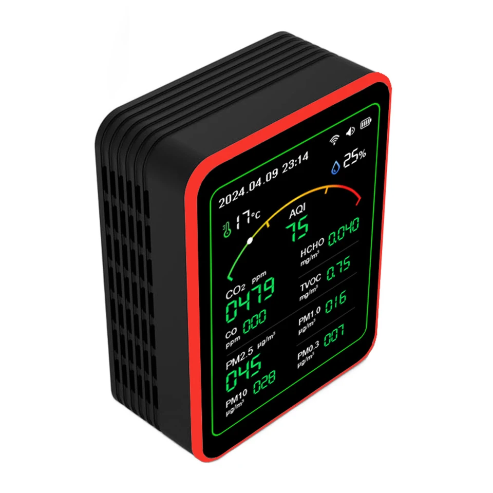 15 in 1 Comprehensive Air Quality Monitor with Stand
