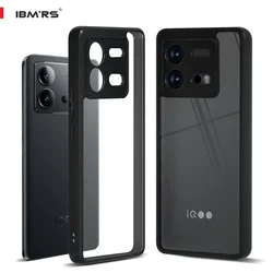 Matte Black Anti - Fingerprint Slim Fit Shockproof Soft TPU Phone Case for IQOO Neo8 8pro (Transparent)