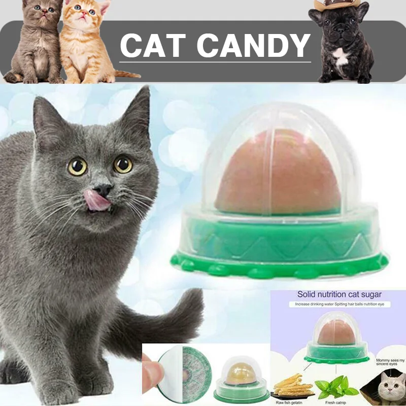 Natural Cat Catnip Sugar Cats Licking Solid Candy Pet Energy Candys