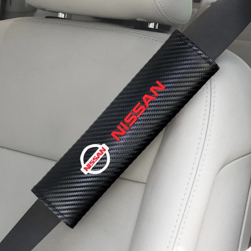 2PCS Car Styling Car Seat Belt Cover Case Emblem Shoulder Cushion Pad