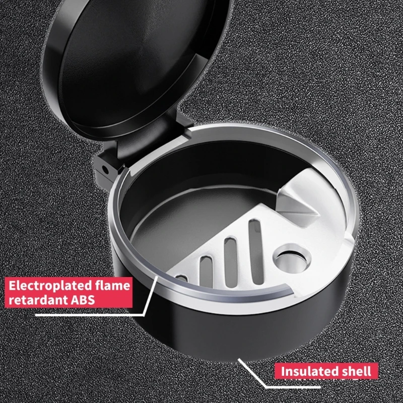 자동차 컵 홀더를위한 F3KD ASHTRAY 냄새 증거 차 컵 홀더 안전한 뚜껑과 함께 ashtray