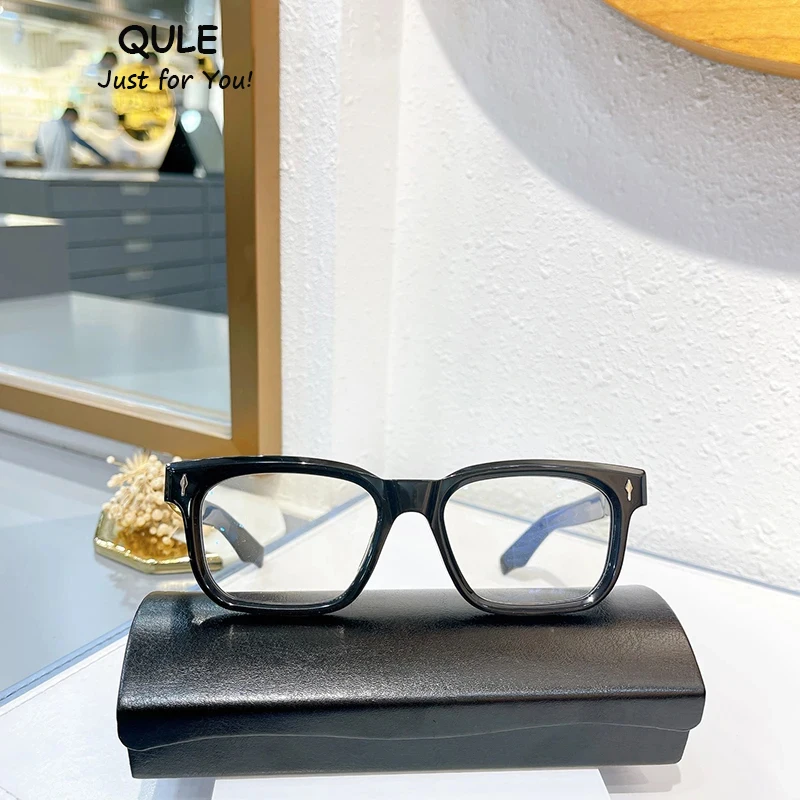 

Man's Fashion JMM PLAZA Glasses Frames Women Acetate Square Top Quality Outdoor Eyeglasses Designer Trendy Handmade Eyewear