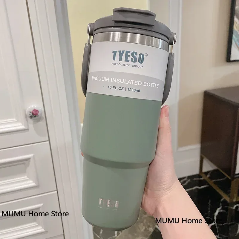 thumbnail image 1 of Tyeso Stainless Steel Coffee Cup Cold And Hot Double-layer Insulated Cup Tumbler Thermo Water Bottle Car Travel Mug Vacuum Flask, 1 of 5