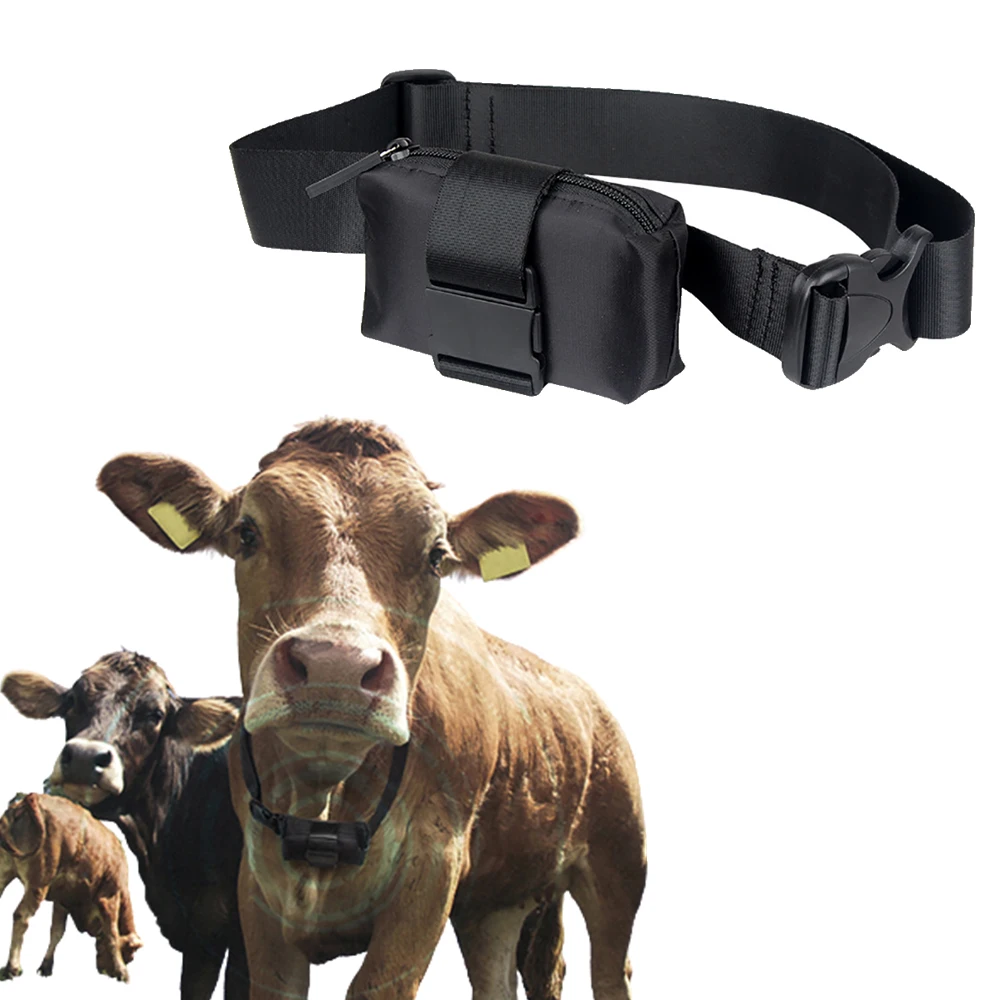 

1PC GPS Tracker Adjustable Collar Bag Suitable For Cattle Sheep Horses Pig Animal Locator Oxford Cloth Anti Lost Bag