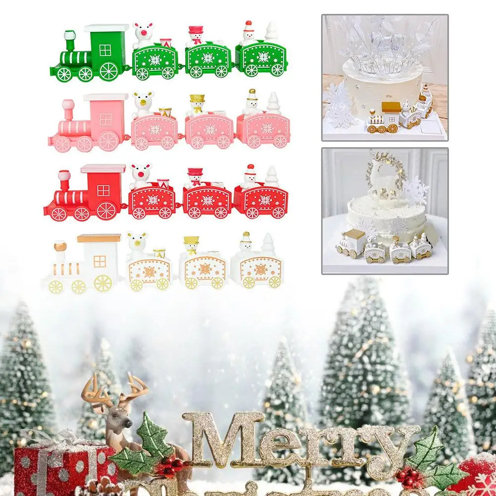 

Christmas Plastic Train Merry Christmas Decorations For Home Cristmas Ornament Xmas Navidad Noel Gifts Happy New Year L8Y2