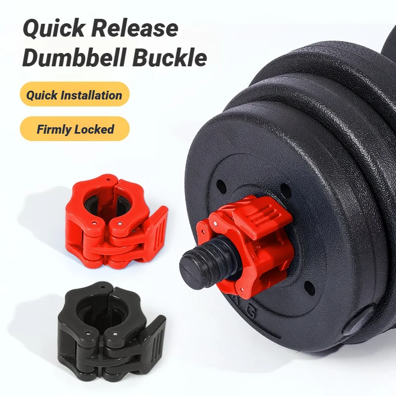 Barbell Clamps 25MM Barbell Collar Lock Dumbell Clips Clamp Weight lifting Bar Gym Dumbbell Spring Lifting Quick Release Clamps Spin Collars