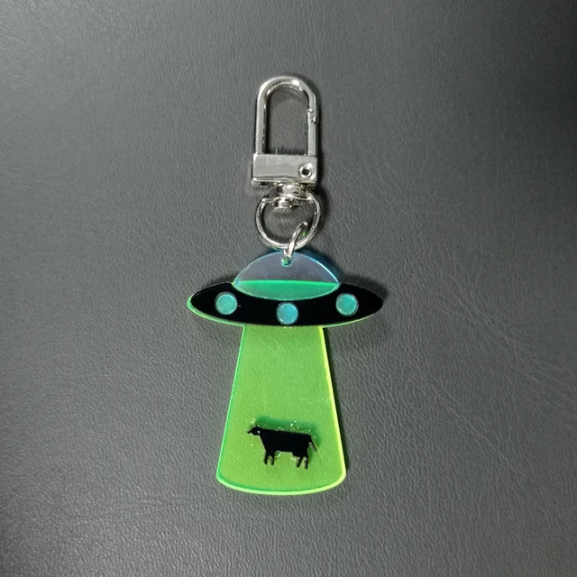 UFO Collection: High Quality Alien Head Stainless Steel Key Ring