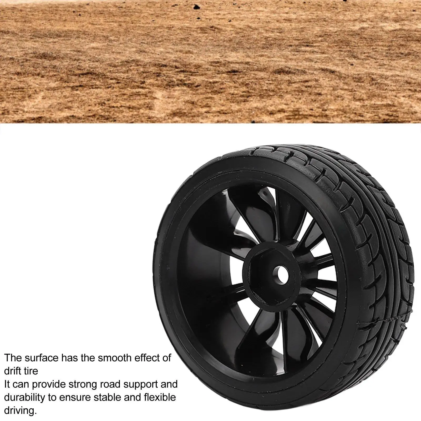 RC Drift Car Tires for 1 for 1 0 Scale Racing-High Performance Hard Tires Set