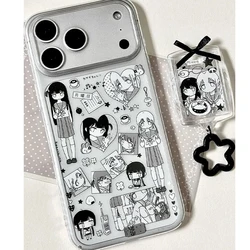 Kawaii Japanese Manga Girl Fashion Soft Phone Case Cover - iPhone 15 Plus (A)