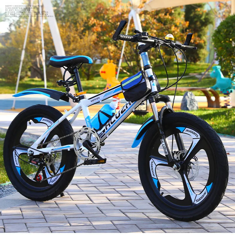 Vélo garçons Filles vélo Enfants VTT, Enfants VTT 20 22 24 Pouces Roues 21  Vitesses Frein à Disque à Vitesse Variable vélo de Montagne, Enfants vélo  Cruiser Cyclisme Dirt vélo,Bleu,20 Pouces 