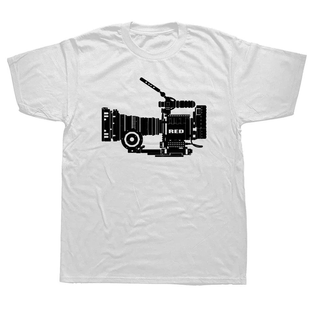 Lustige Filmemacher Videofilmer T Shirts Baumwolle Grafik Streetwear Kurzarm Fotograf Opa Papa Vater Tag der T-shirt