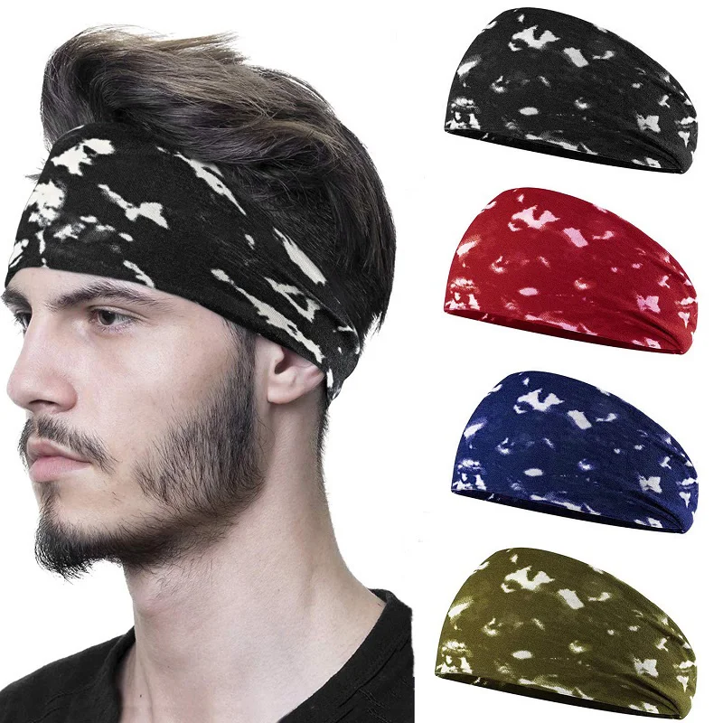 Men's Wide Edge Sports Fitness Sweat Absorbing Headband