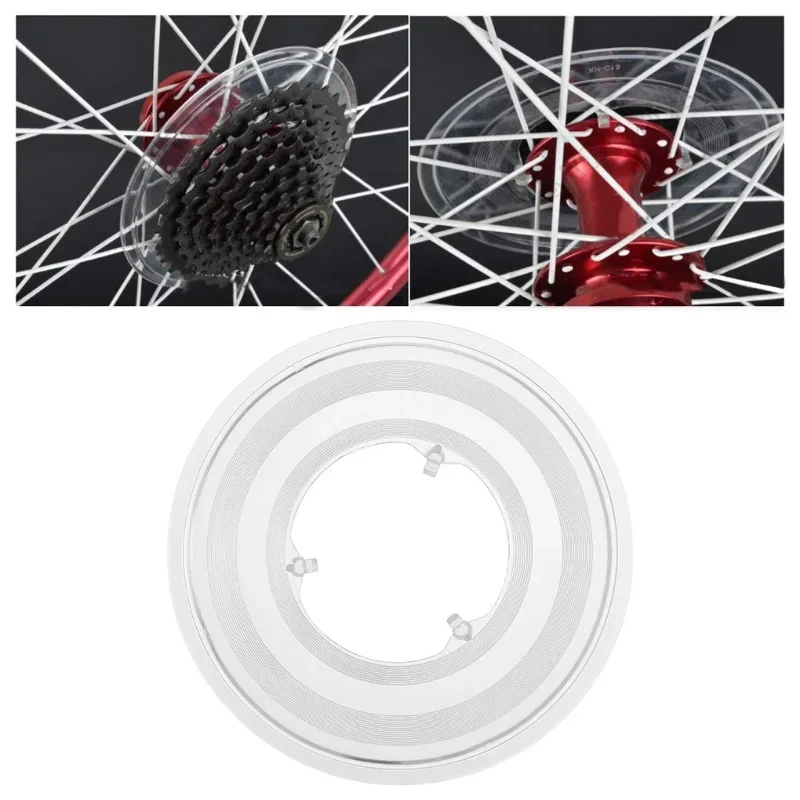 1pcs Bike Wheel Spoke Protector Guard Bicycle Wheel Spoke Protector Disc Guard Bike Cassette Freewheel Protection Cover 135mm