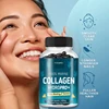 6438-2c6431.jpg Powerful Marine Collagen - With Hyaluronic Acid, Biotin & Blueberry - 1400mg Complex-Hydrolyzed Type 1-With Vitamins & Minerals