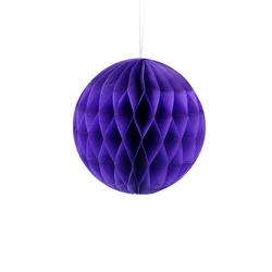Vibrant Honeycomb Ball Decoration for Celebrations and Events (Deep purple)