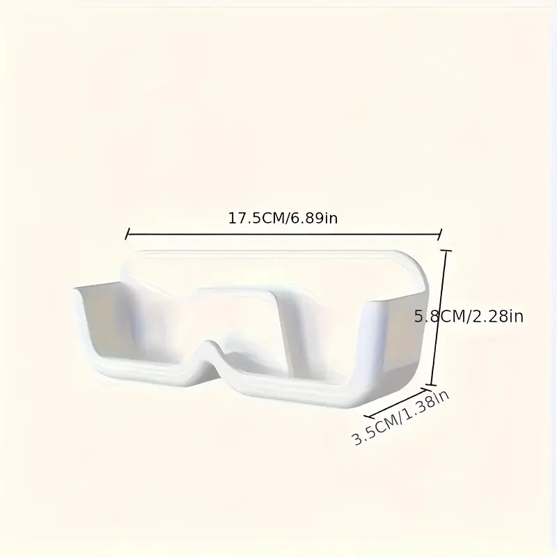 1Pc Adhesive Bathroom Shelf Wall-Mounted Bathroom Storage Shelf, Plastic, No Electricity Needed, Ideal for Flat Surfaces 2