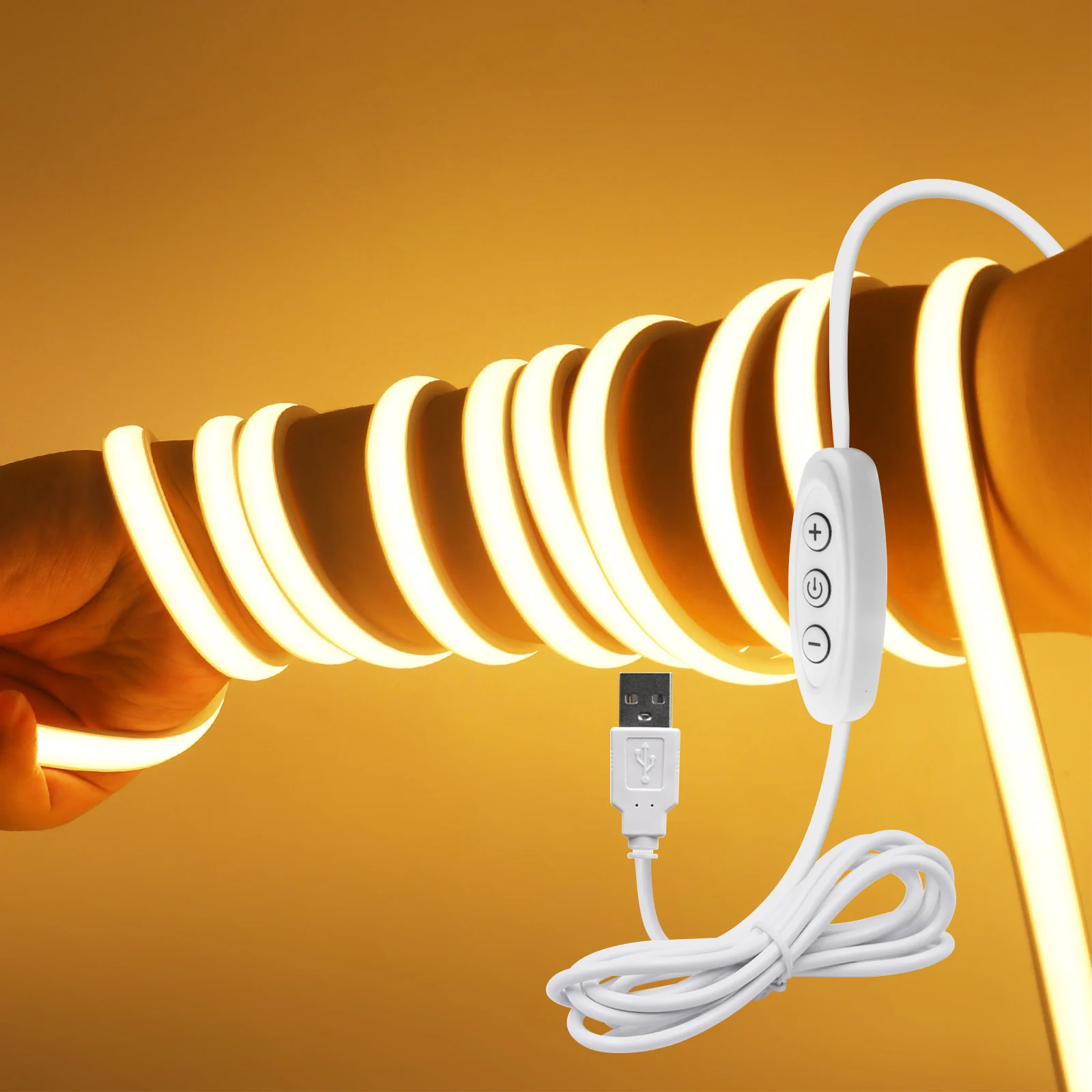 Waterproof COB LED Strip USB 5V 320LEDs/m Flexible Neon Lights S1d147a502f974ac39930b8847e6f10efP